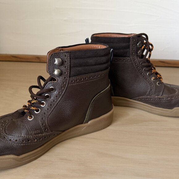 Men\'s PENGUIN Original Huntsman Chukka Brown Leather Lace Up Boots Shoes Size 8